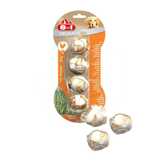8in1 Delights Çiğneme Topu XS - 4 Paket 36g