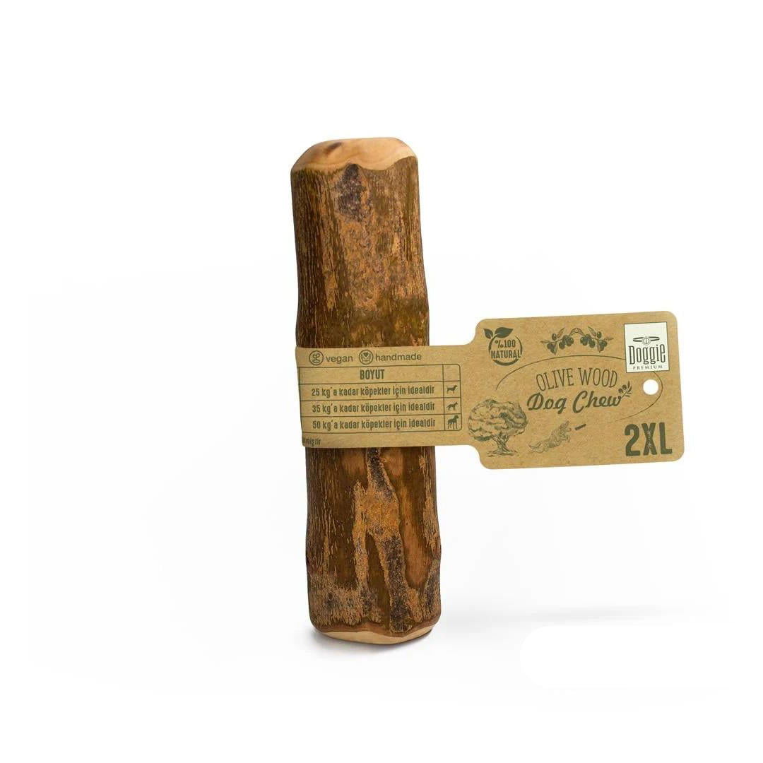 Doggie Doğal Zeytin Ağacı Çiğnenebilen Köpek Oyuncağı 2XL