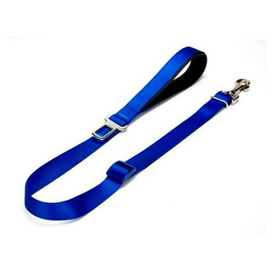 Doggie Dokuma Emniyet Kemerli Mavi Köpek Gezdirme Tasmasi 2,5x80-120cm