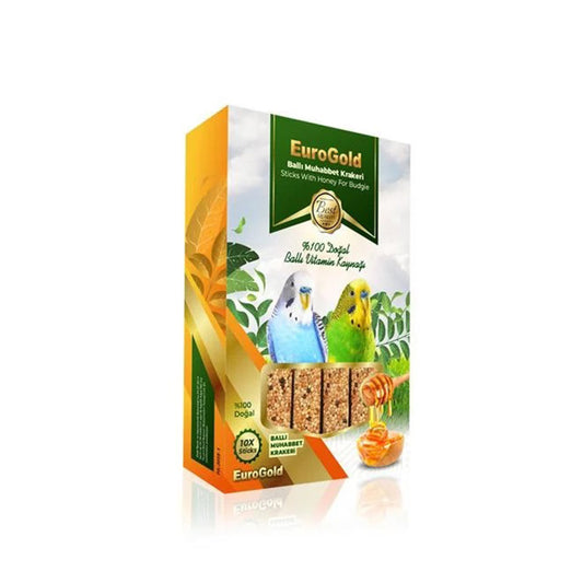 EuroGold With Honey Budgie Crackers 10Pcs