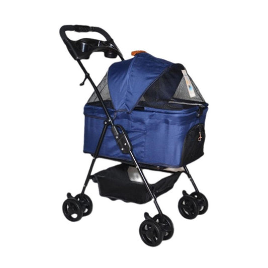 Zampa Verstappen Navy Blue Cat & Dog Stroller 45x64x96cm