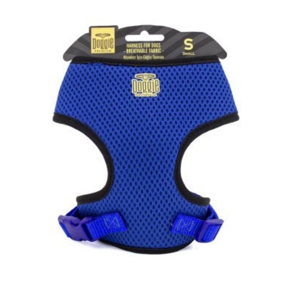 Doggie Cool Woven Handmade Royal Blue Small Breed Dog Chest Collar S-1.5x25-35cm