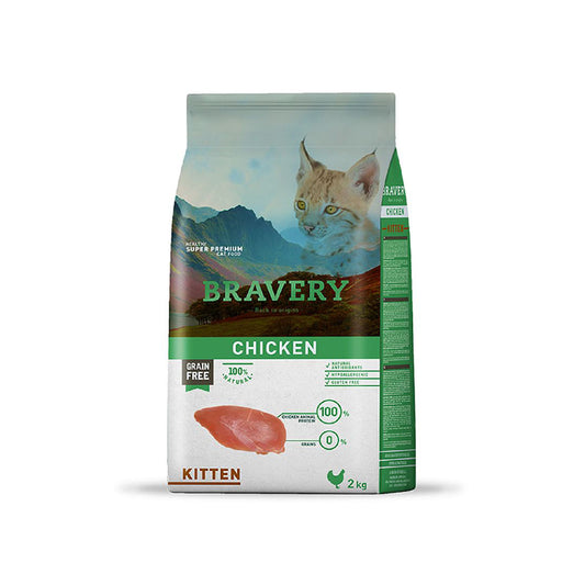 Bravery Cat Food with Chicken for Kittens 2 Kg