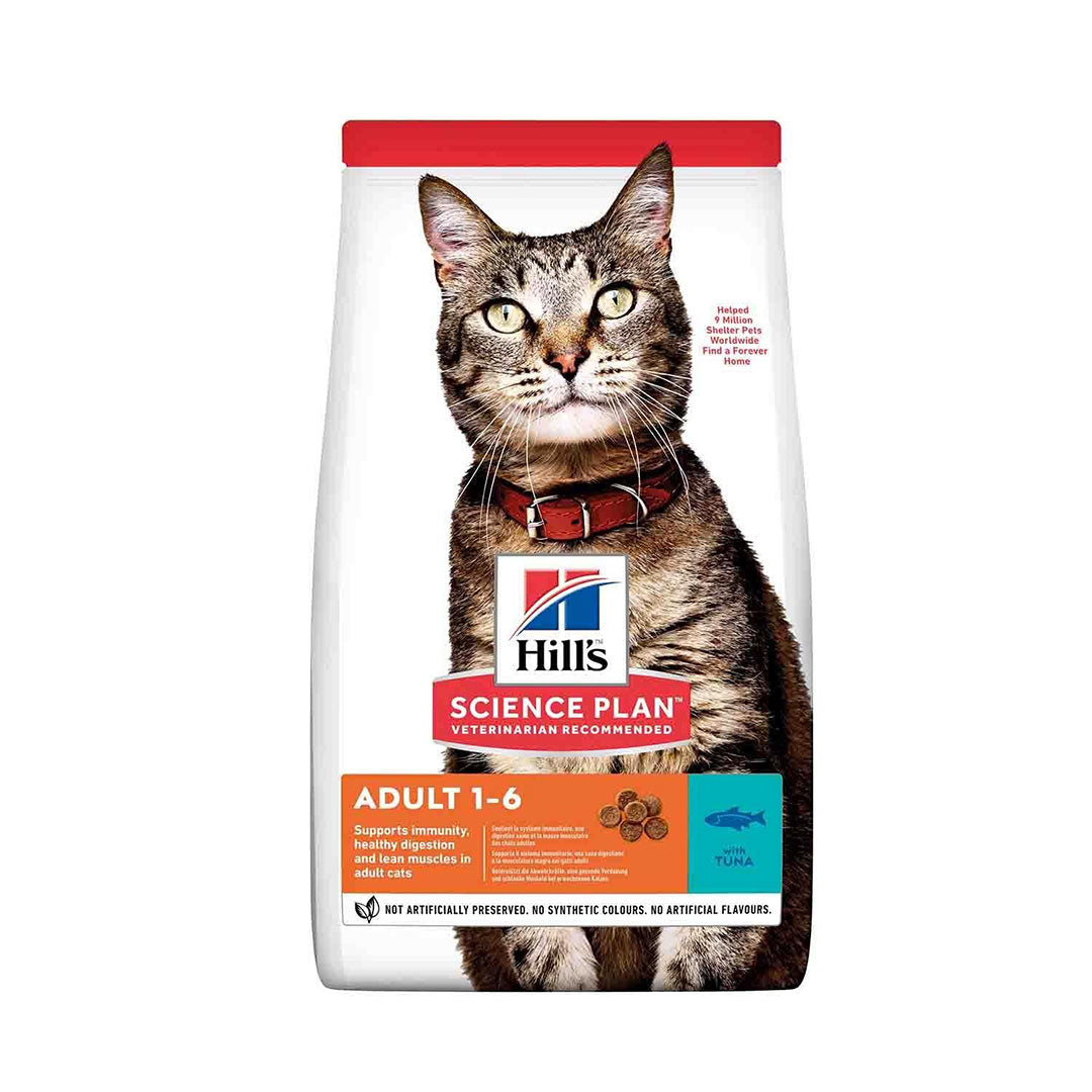 Hills Adult Dry Cat Food With Tuna 1.5Kg