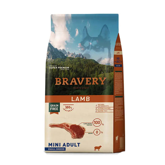 Bravery Lamb Mini Adult Dry Dog Food 2Kg 