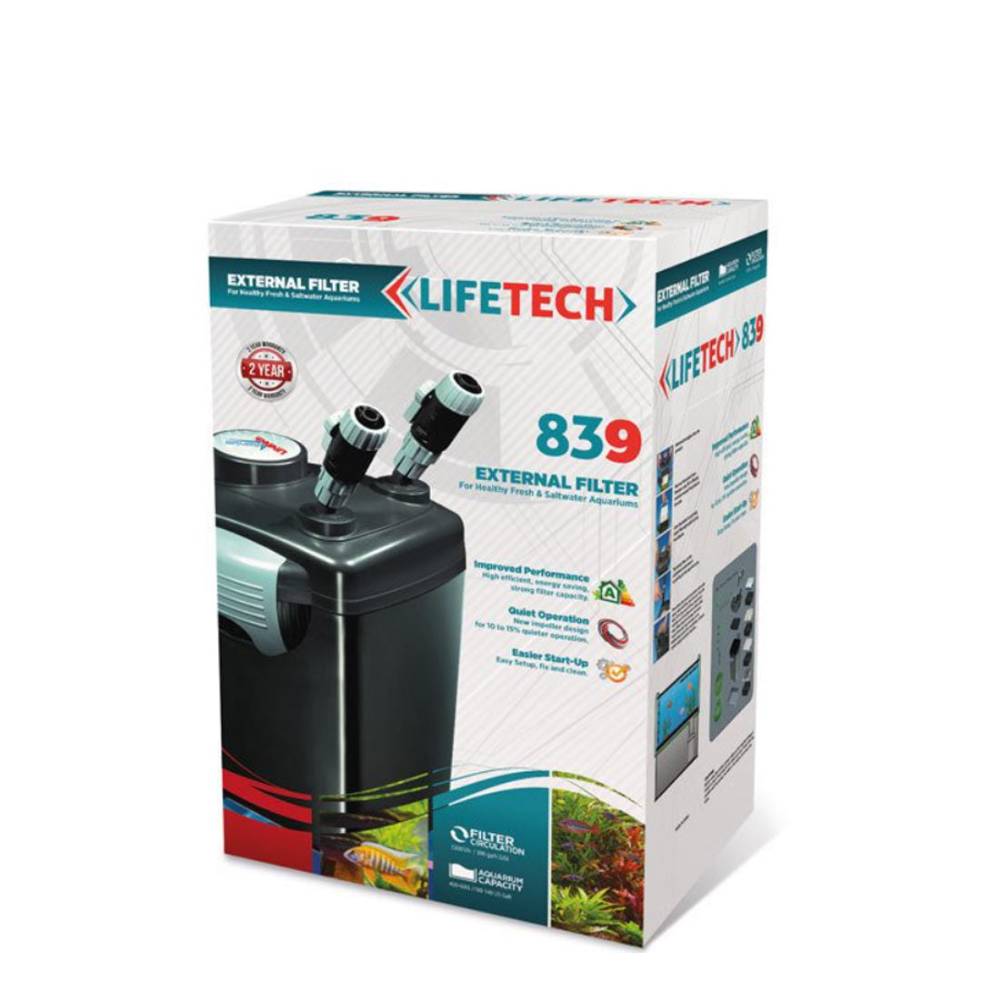 Lifetech 839 Dış Filtre Siyah Kova İçi Dolu 1500 L/H