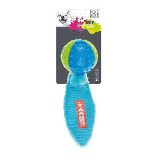 لعبة كلب M-Pets Meteor من البلاستيك الحراري باللونين الأزرق والأخضر مع صوت 25 سم 