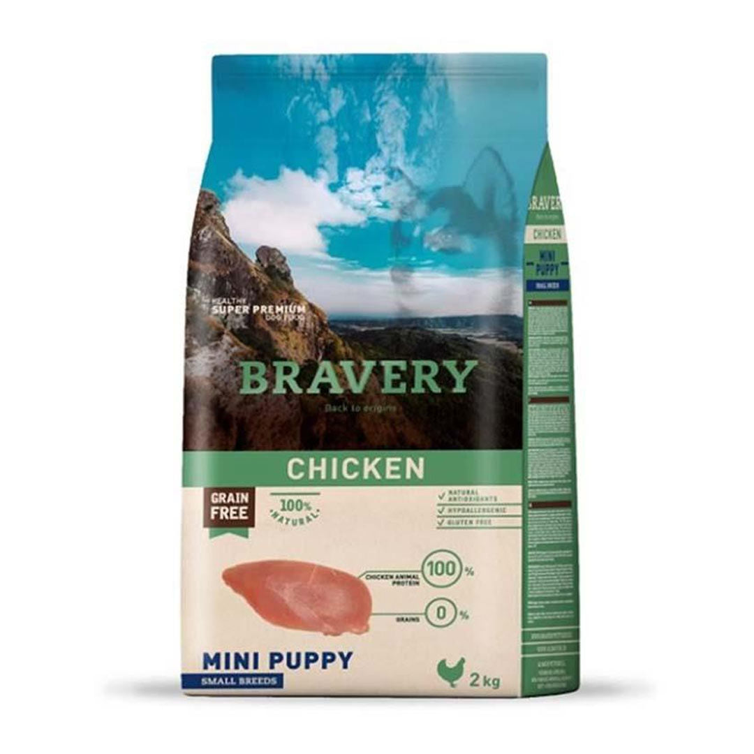 Bravery Tahılsız Tavuklu Küçük Irk Yavru Köpek Maması 2 Kg