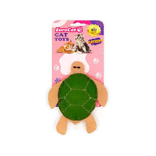 EuroCat Toys Plush Sea Turtle Cat Toy