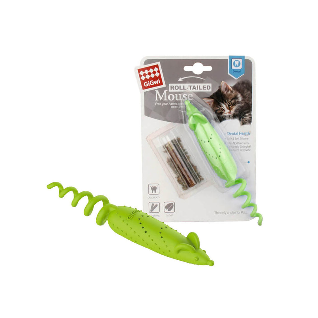 Gigwi Green Cat Toy with Catnip Model