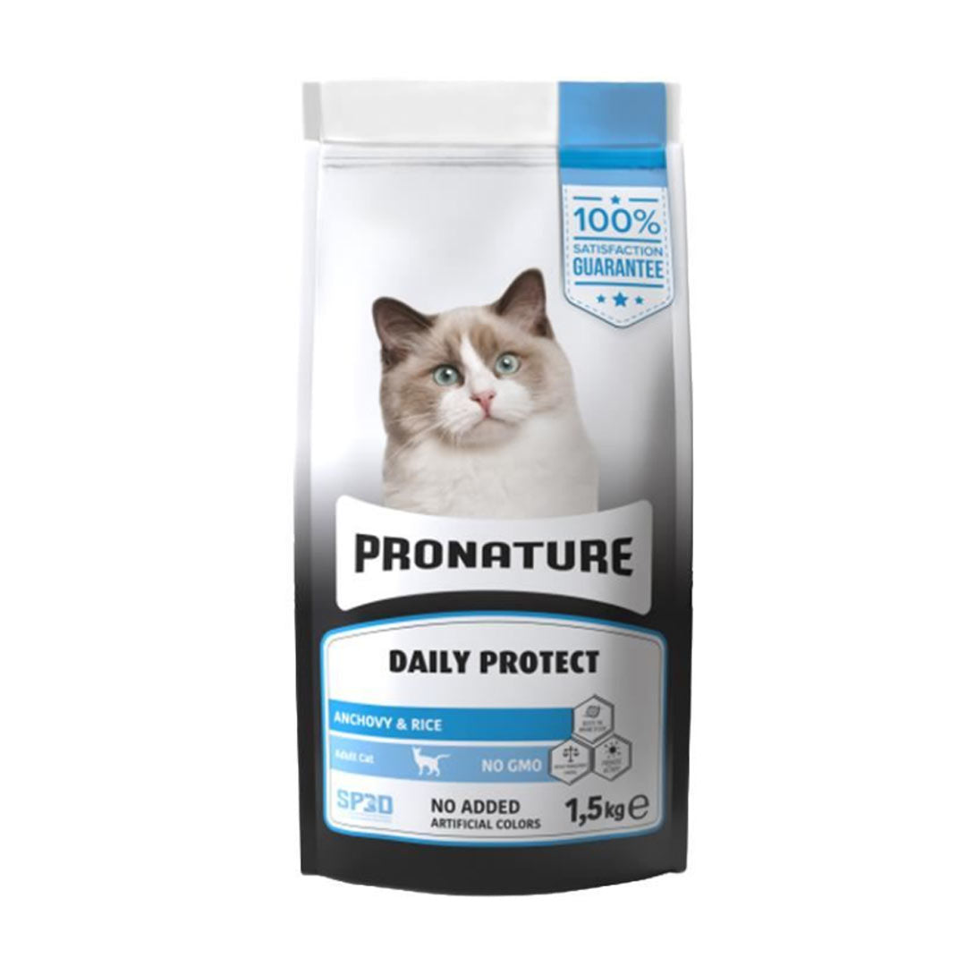 Pronature Daily Protect Hamsili ve Pirinçli Yetişkin Kedi Maması 1,5kg