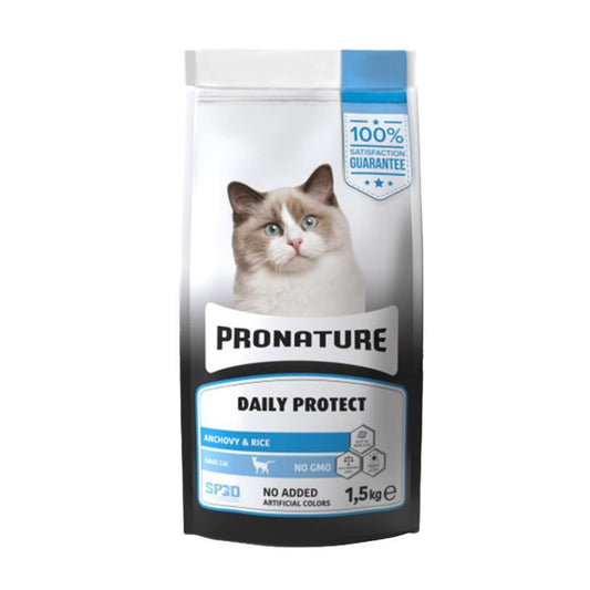 Pronature Daily Protect Anchovy and Rice Adult Cat Food 1.5kg