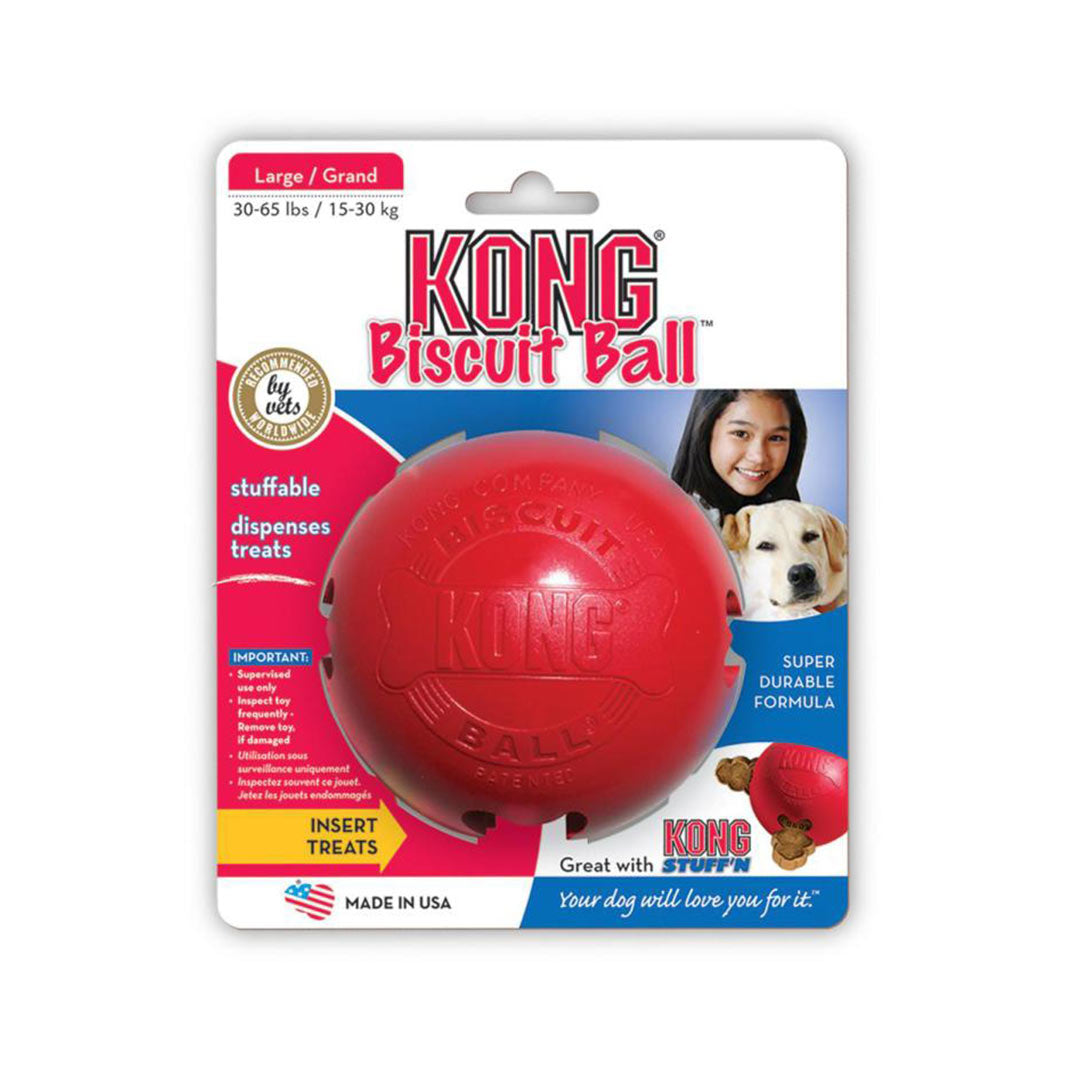 Kong Biscuit Ball Dog Toy Large 