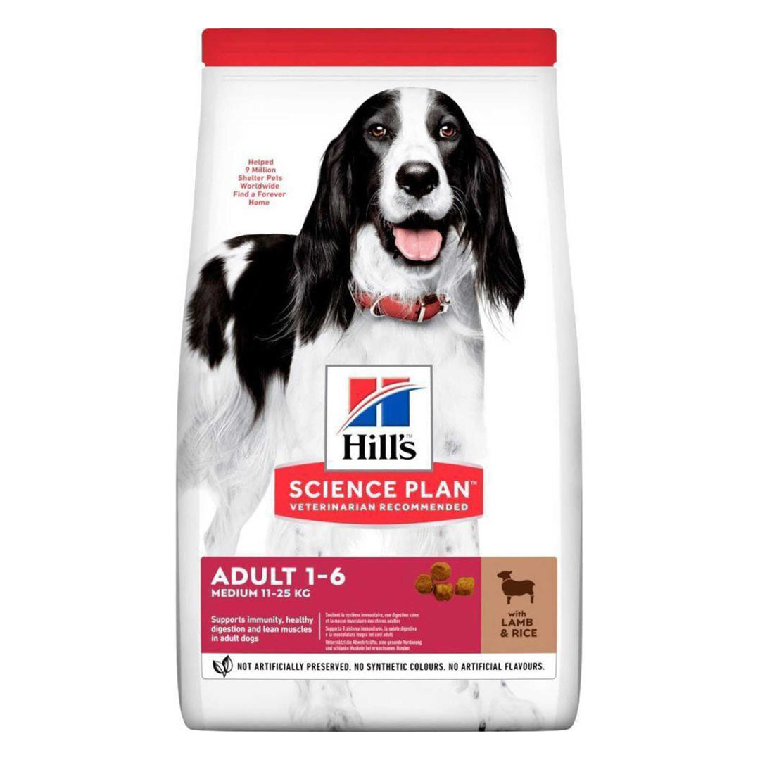 Hill's Science Plan Kuzu Etli Orta Irk Yetişkin Köpek Maması 14 Kg