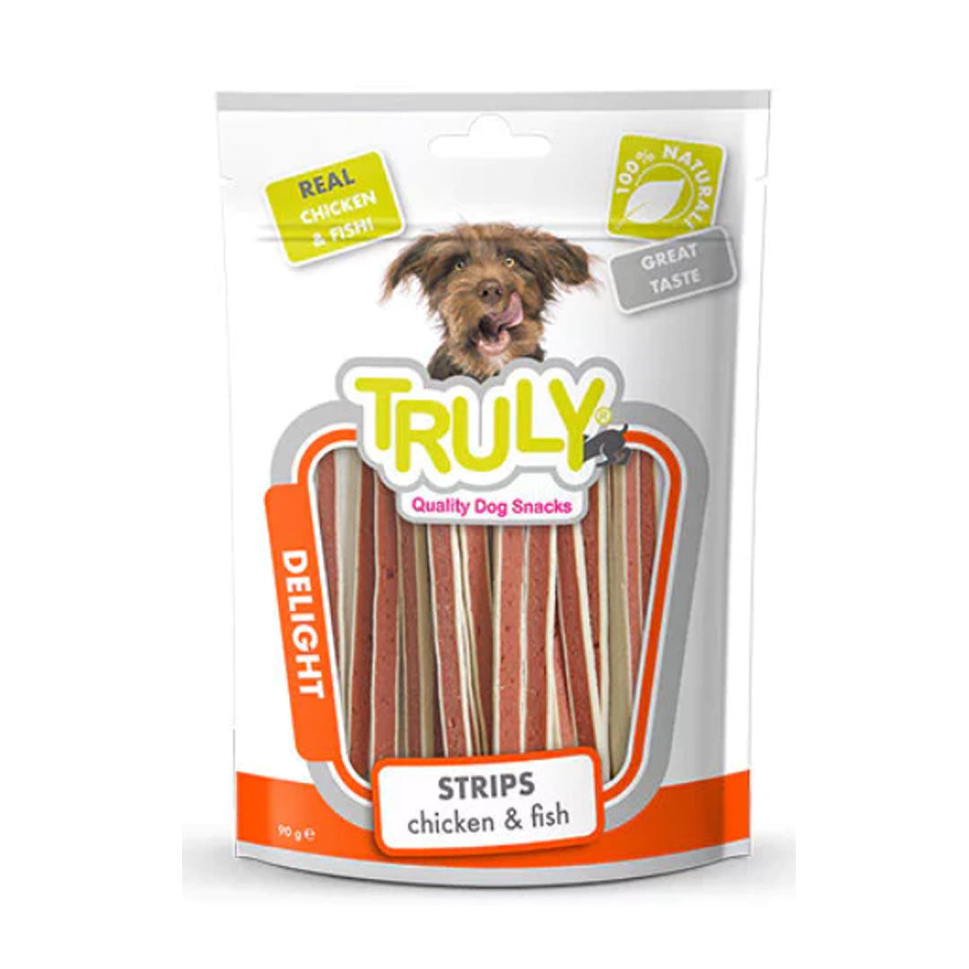 Truly Delight Tavuklu ve Balıklı Şerit Köpek Ödül Maması 90gr