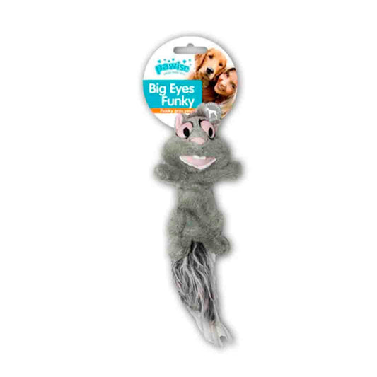 Pawise Big Eyes Funky Squirrel Peluş Köpek Oyuncak 29 Cm