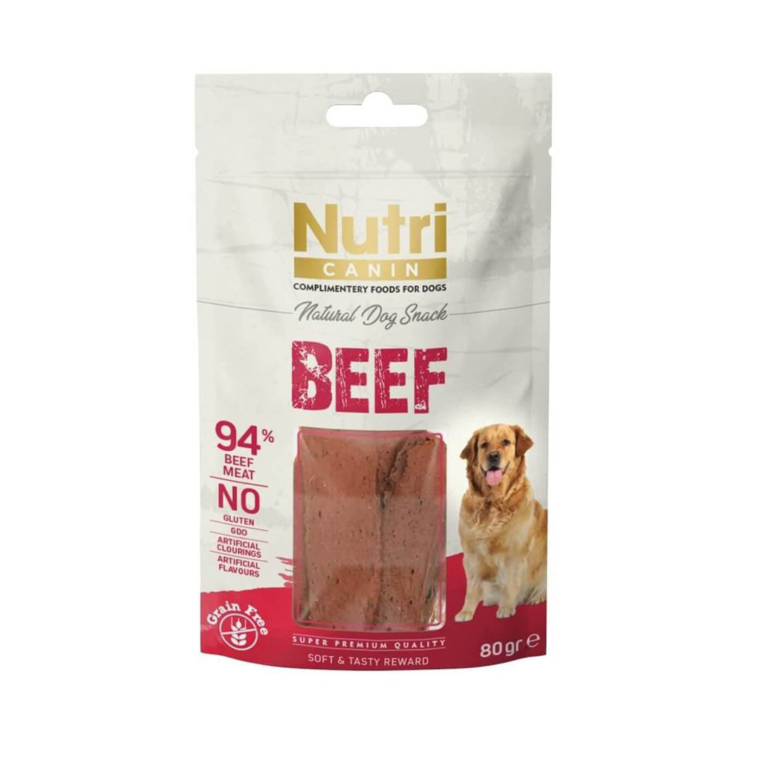 Nutri Canin Grain-Free with Beef Dog Treats 80gr