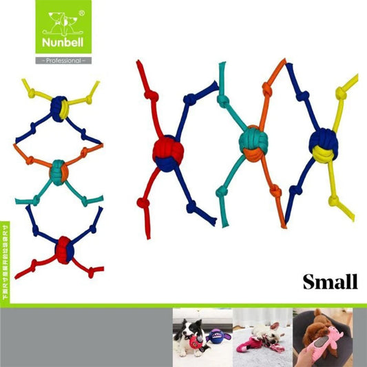 Nunbell Dört Dügümlü Top Köpek Oyuncağı Small