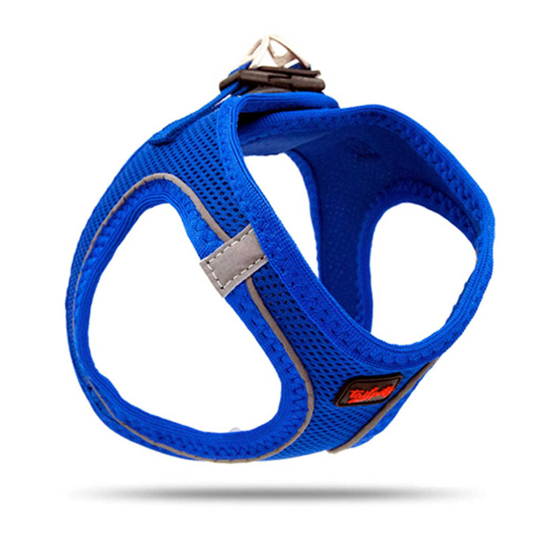 Tailpetz Air Mesh Harness Saks Mavi Köpek Göğüs Tasması 36-44cm [S]