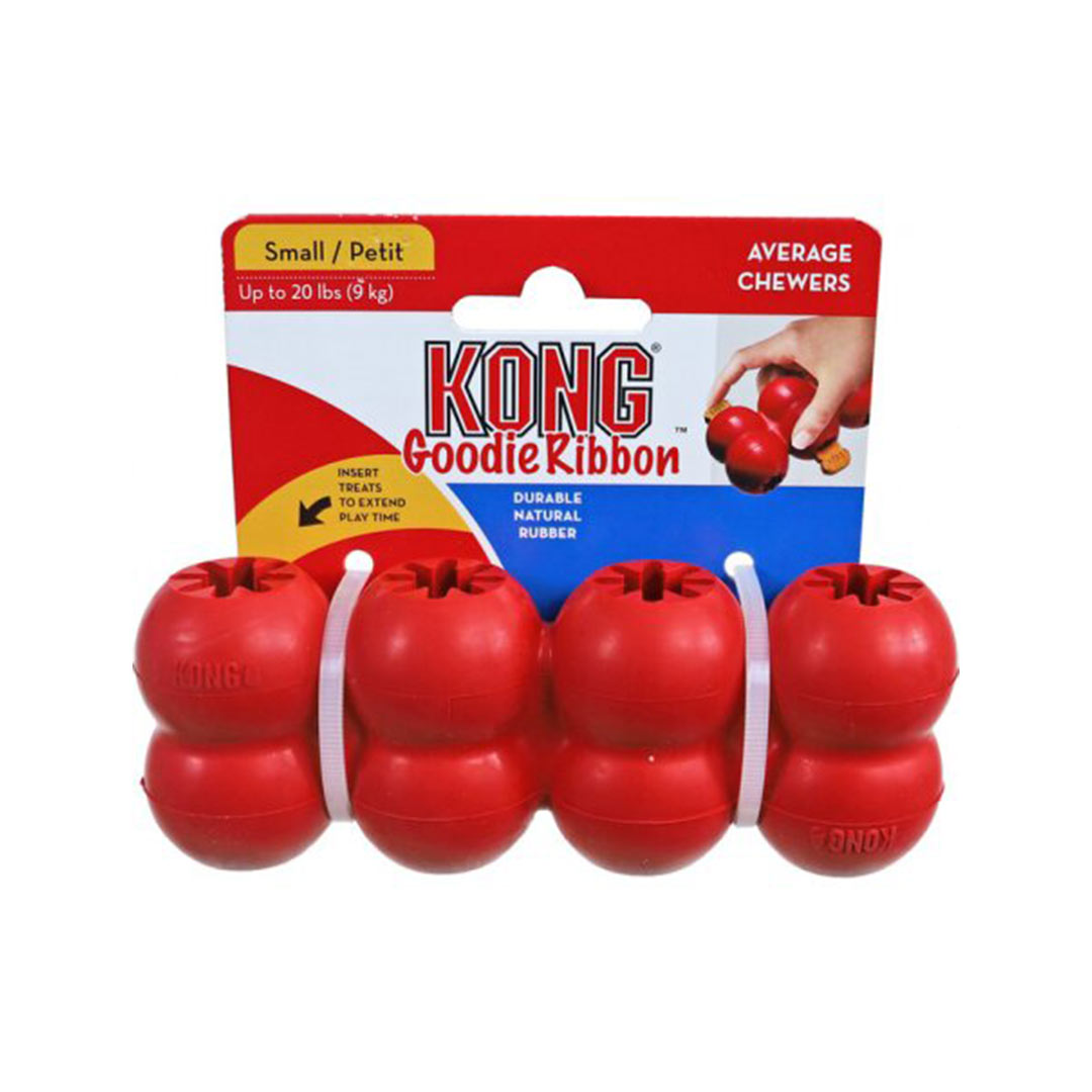 لعبة الكلب على شكل كرات متعددة من Kong Goodie Ribbon S