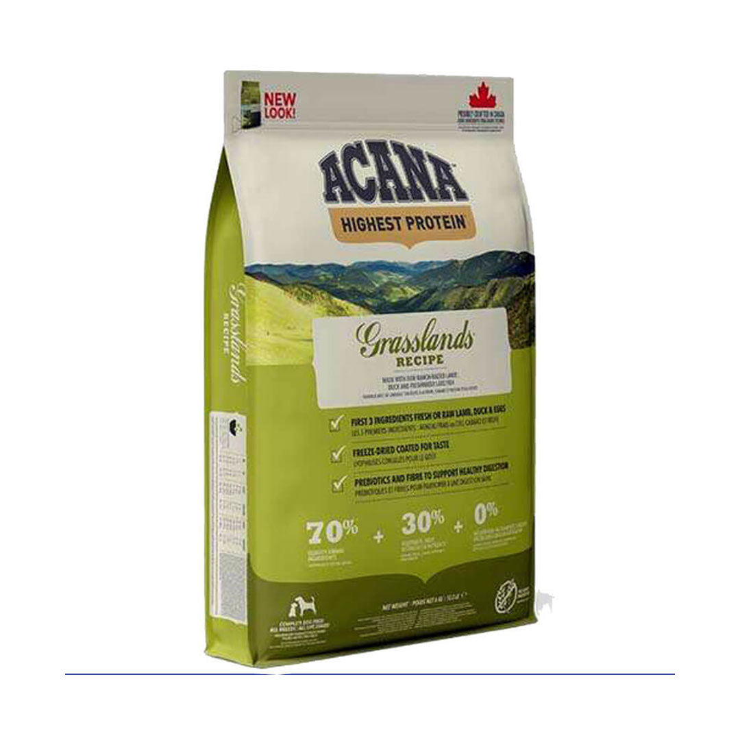 Acana Grasslands Tahılsız Kuzulu, Ördekli ve Balıklı Yetişkin Köpek Maması 2kg