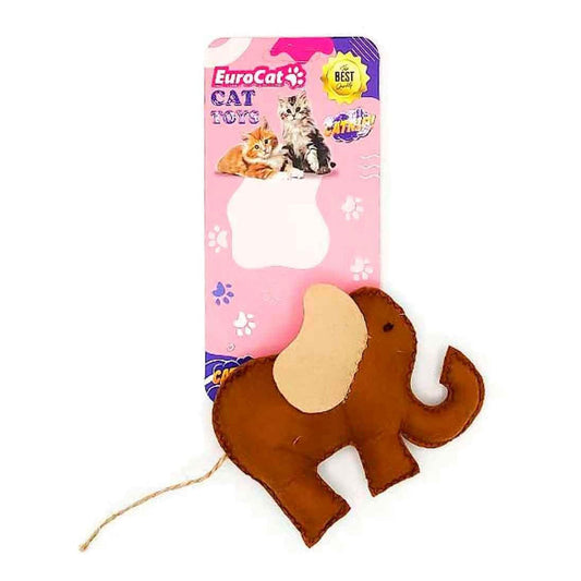 EuroCat Plush Elephant Cat Toy