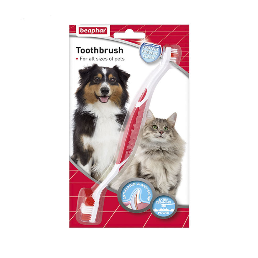 Beaphar Double-sided Toothbrush for Dogs and Cats