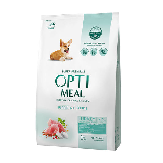 Otimeal All Breed Turkey Puppy Dry Dog Food 4kg