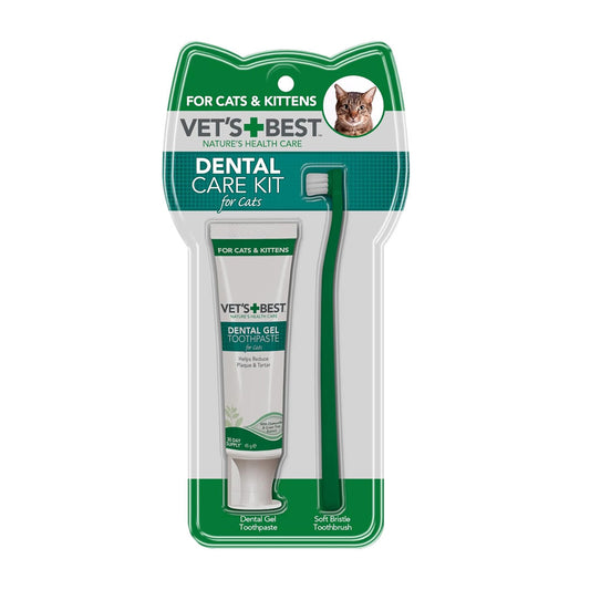 VET'S BEST Kediler için Ağız ve Diş Bakım Seti 45g