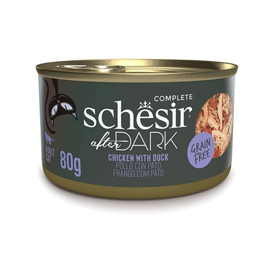 Schesir After Dark Tavuklu ve Ördekli Yetişkin Kedi Konservesi 80gr