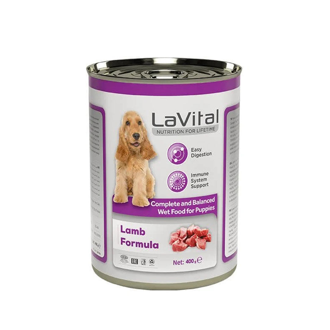 Lavital Puppy Kuzulu Bağışıklık Sistemi Destekleyici Yavru Köpek Konservesi 400gr