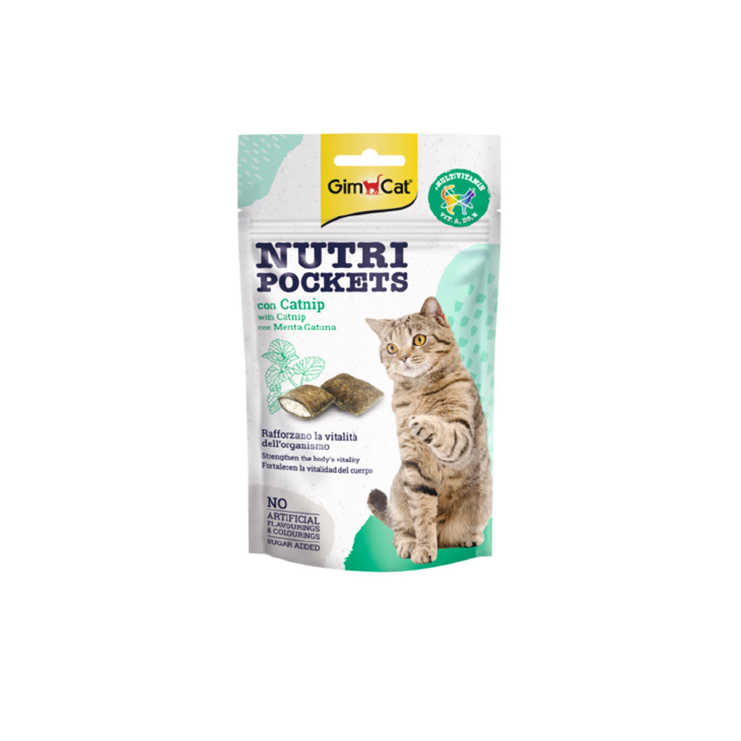 Gimcat Nutri Pockets معجون توت مع متعدد الفيتامينات العشبية للقطط 60 غ