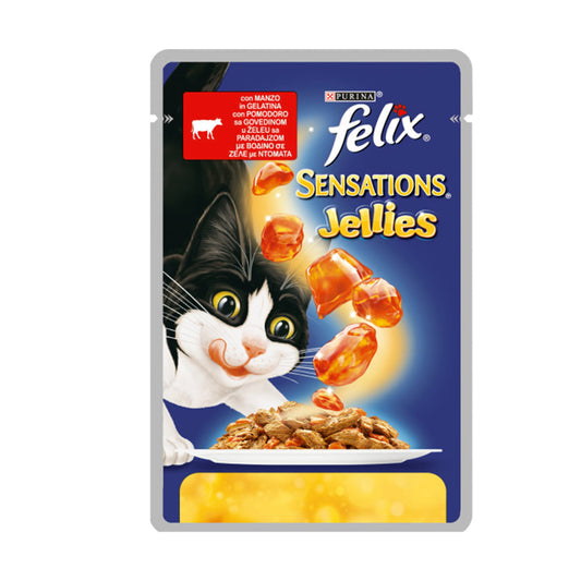 Purina Felix Sığır Etli & Domatesli Kedi Islak Maması 100gr