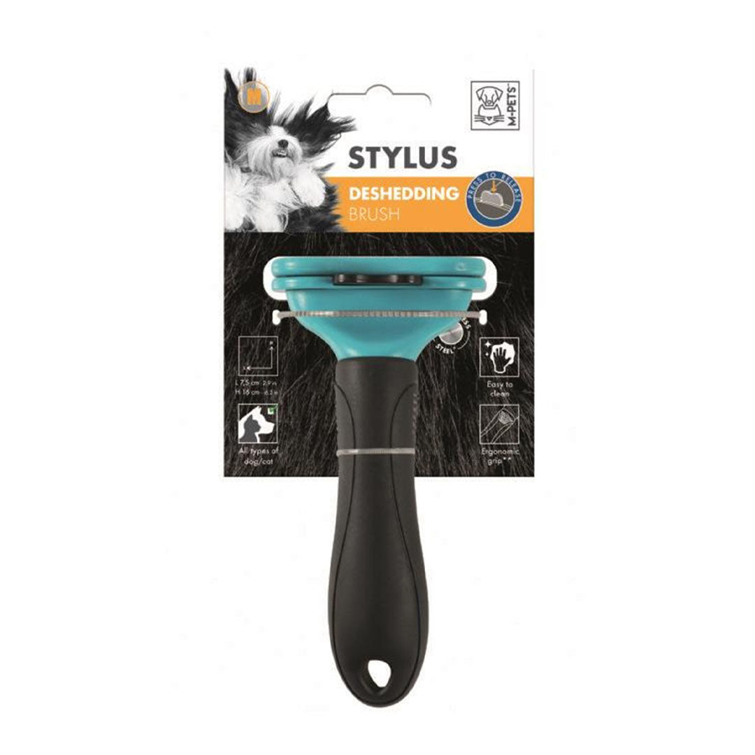 M-Pets Stylus Furminator فشانی فشرده گربه و سگ اندازه متوسط