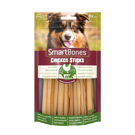 SmartBones With Chicken Dog Treat Stick (pack of 5) 100gr