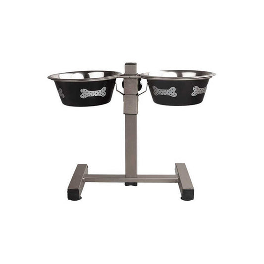 وعاء ماء للكلاب من يورودوج أوريبت Addt2b(Bn) سعة 1 كيو تي مزود بقدم