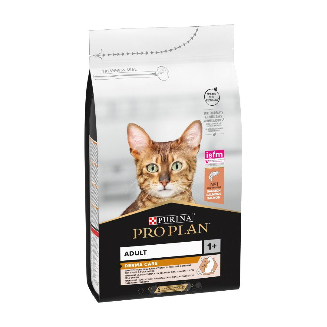 Pro Plan Derma Care Salmon Hairball Preventing Adult Cat Food 3kg