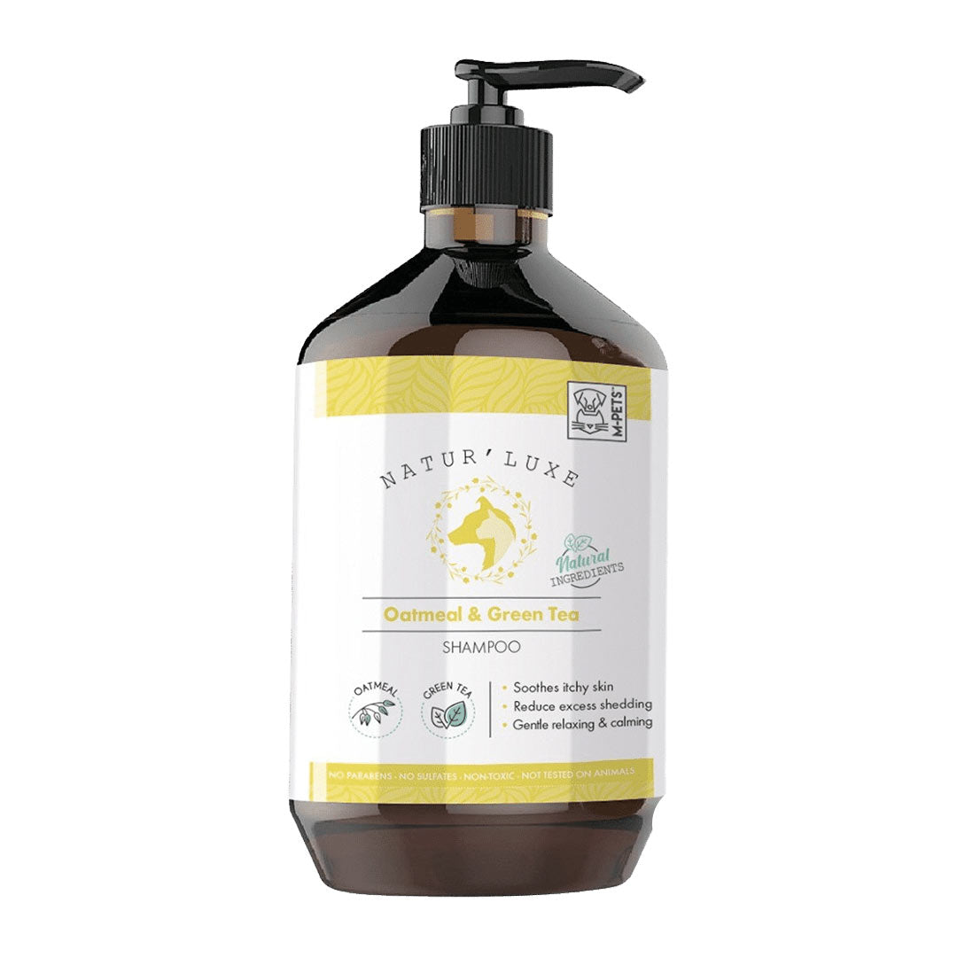 M-Pets Naturluxe Oatmeal and Green Tea Dog Shampoo 500ml