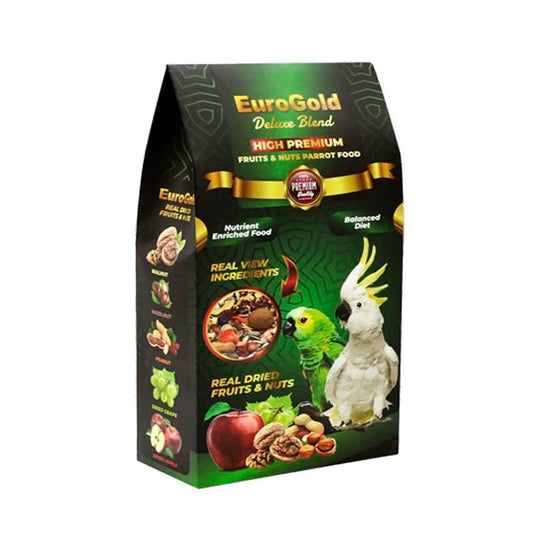 EuroGold Deluxe Blend Meyveli ve Kuruyemişli Papağan Yemi 650 Gr