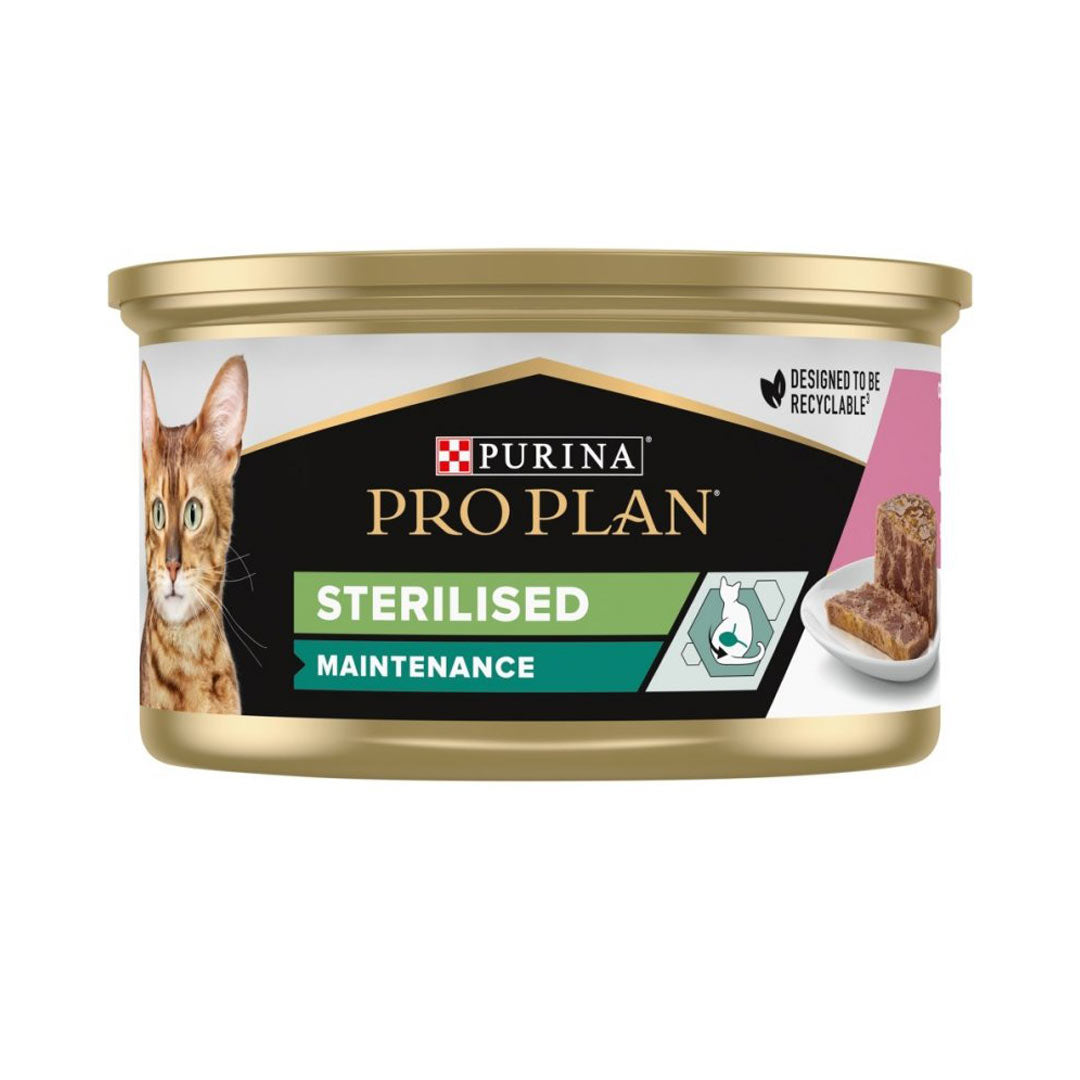 ProPlan Ton Balıklı ve Somonlu Kısırlaştırılmış Yetişkin Kedi Konservesi 85gr
