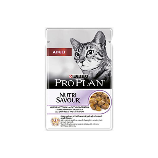 Pro Plan Nutri Savour Hindi Etli Yetişkin Kedi Konservesi 85gr