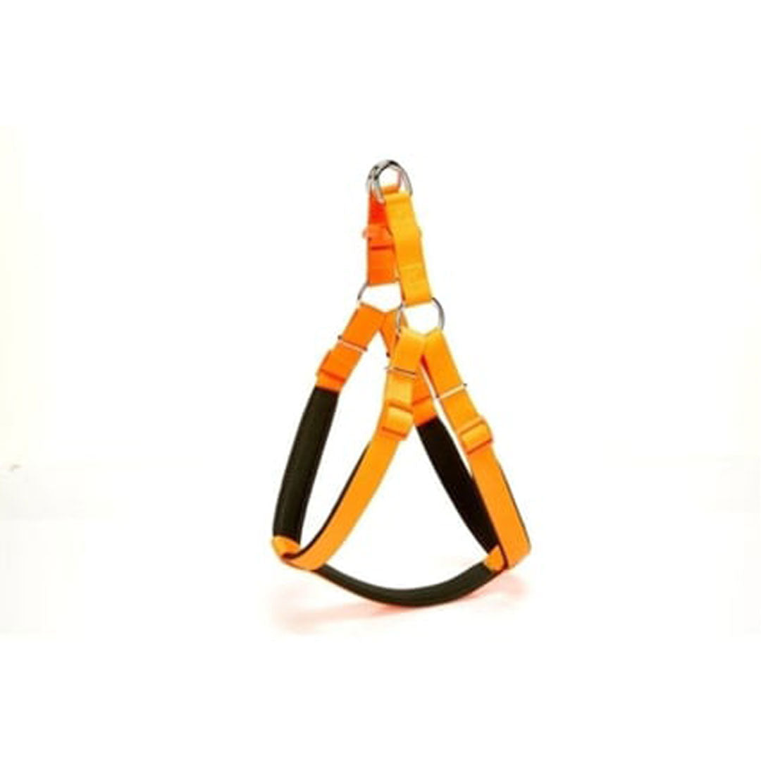 Doggie Comfort Ronin Soft Orange Woven Chest Harness Size L