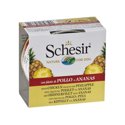 Schesir Chicken Fillet and Pineapple Wet Dog Food 150g