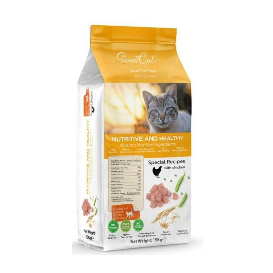 Sweet Cat Chicken Adult Cat Food 15KG