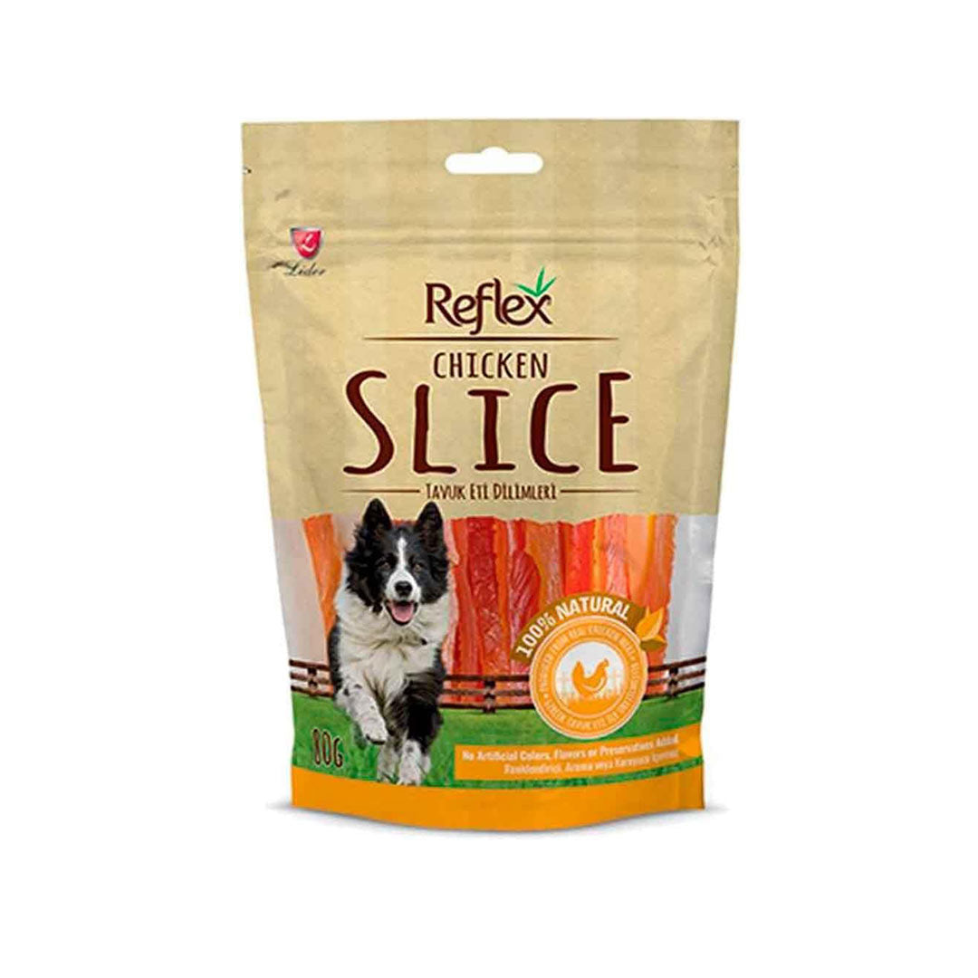 Reflex Chicken Soft Slice Dog Treat 80g