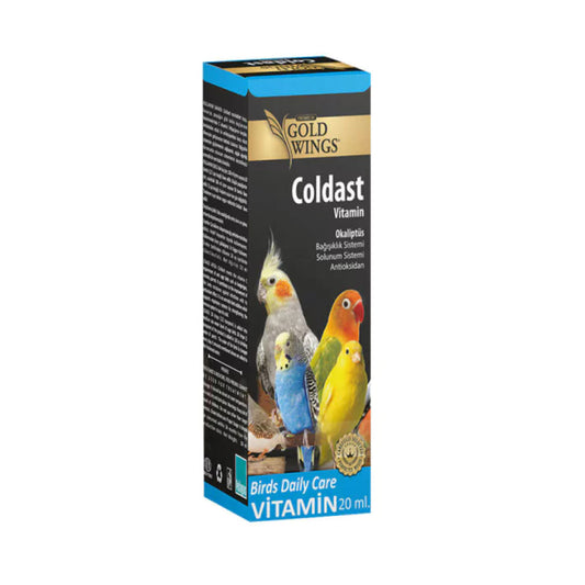 Gold Wings Coldast Respiratory System Supporting Liquid Vitamin for Birds 20ml