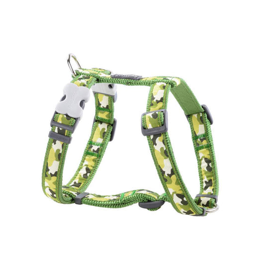 Red Dingo Camouflage Green xs Dog Collar 25mm