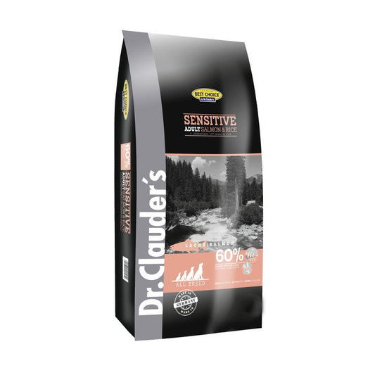 Dr.Clauder's Gluten-Free Sensitive Adult Dog Food with Salmon and Rice 12.5kg