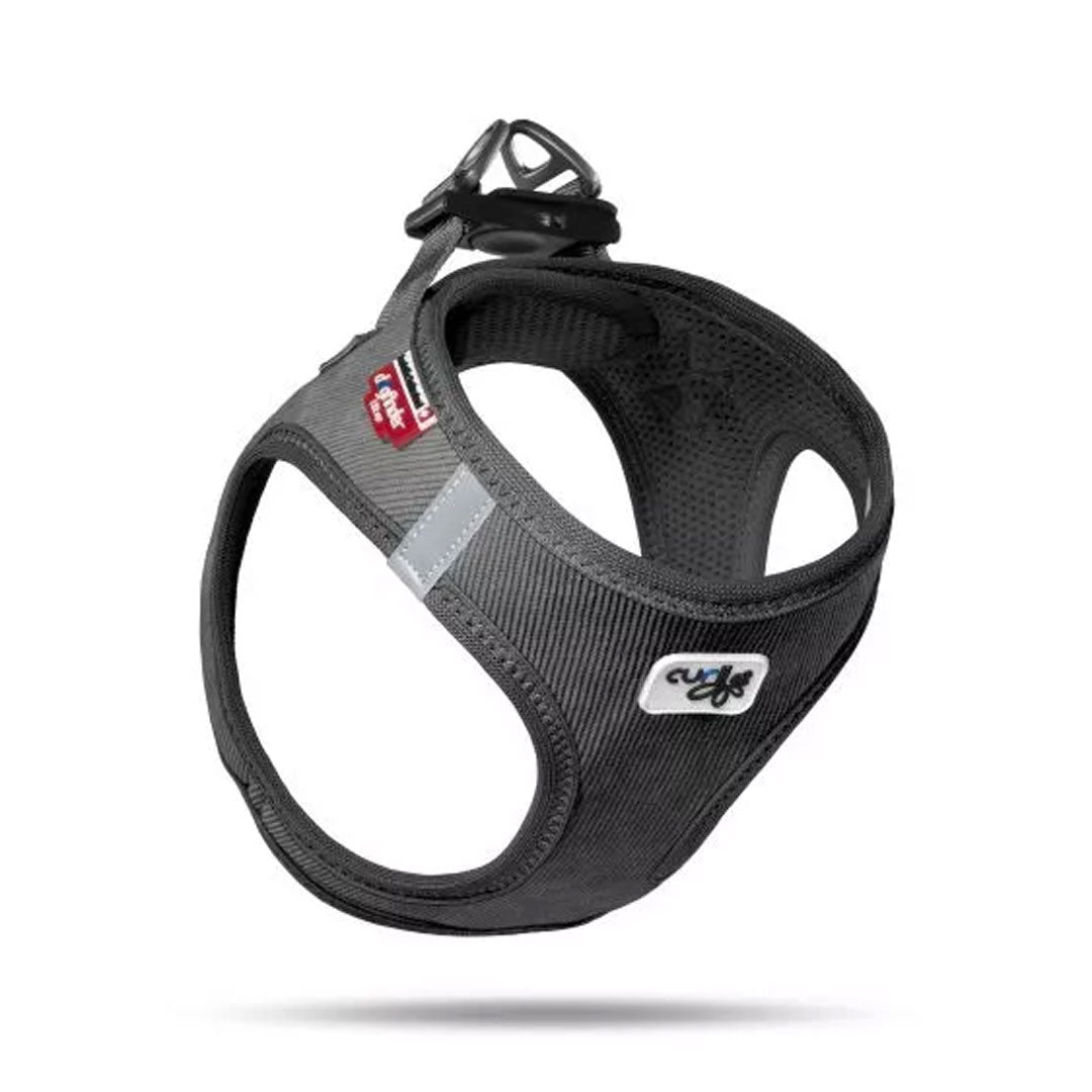 Curli Cord Vest Siyah Köpek Göğüs Tasması Large 50-56 Cm