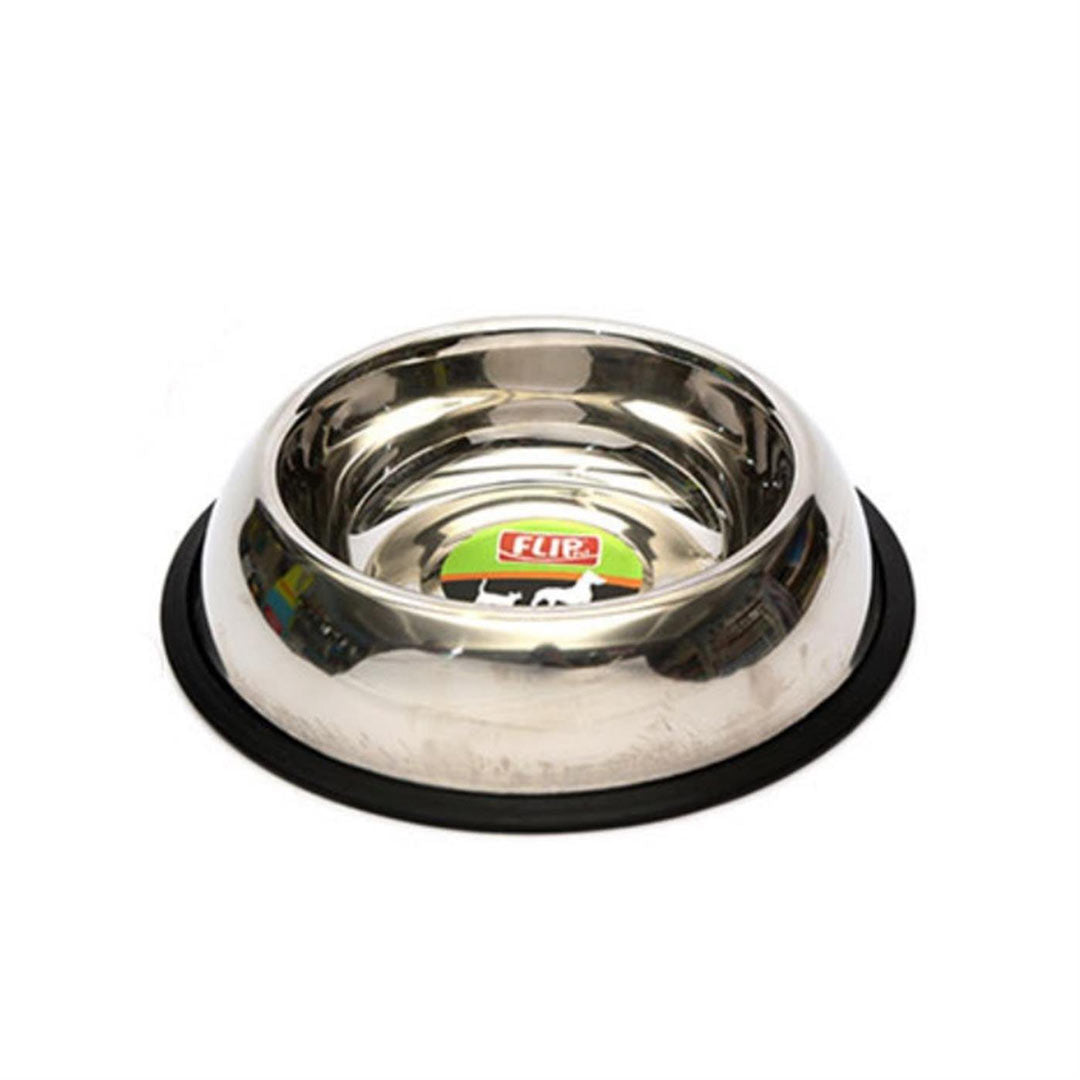 Flip Steel Dog Food & Water Bowl 24 oz